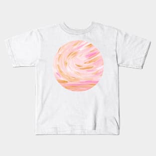 Pink Gold Seascape - Golden Hour Kids T-Shirt